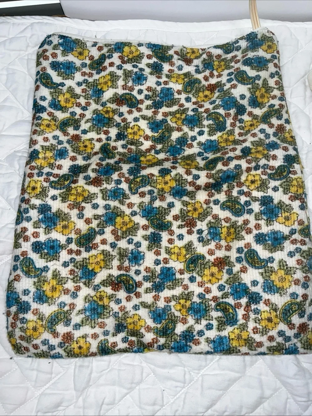 Floral Electric Heating Pad in Blue, Green & Yellow
